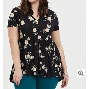 Torrid Babydoll Tee